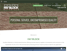 Tablet Screenshot of fayblock.com